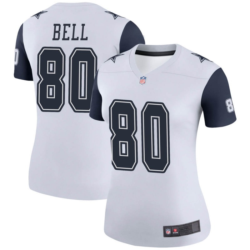 2020 Nike NFL Women Dallas Cowboys #80 Blake Bell White Legend Color Rush Jersey->dallas cowboys->NFL Jersey